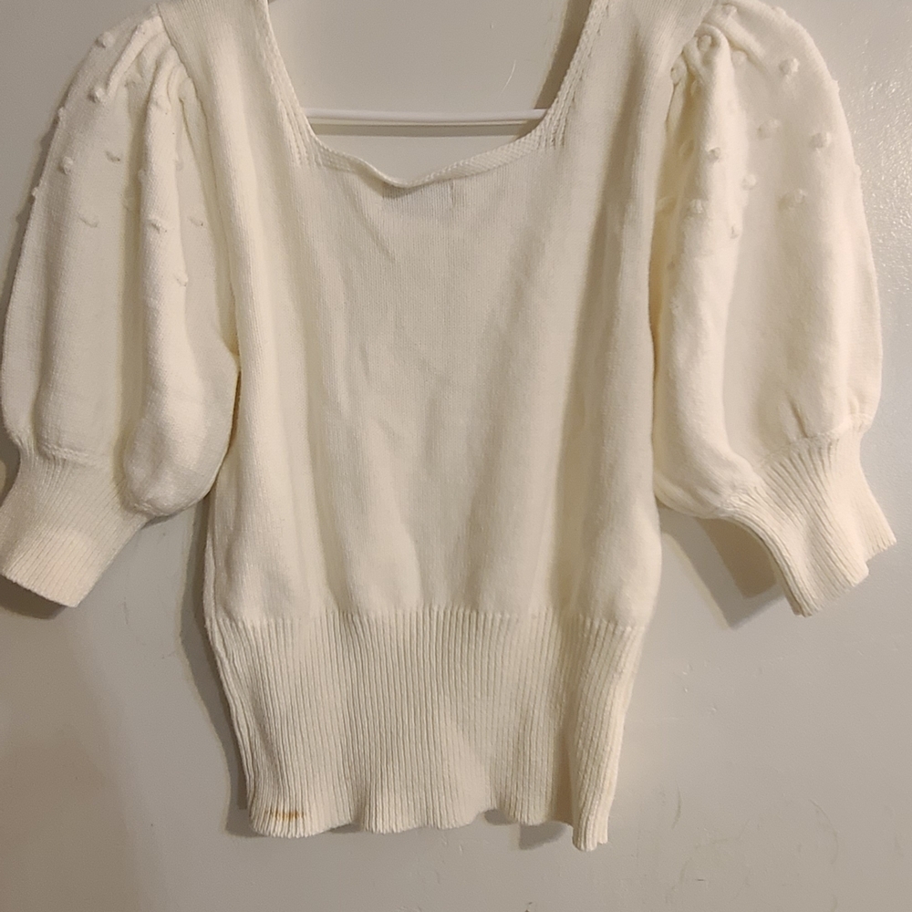 Lily White Cream Knit Top - Picture 4 of 6